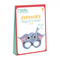 GRAINE CREATIVE masque 3D à monter "éléphant"