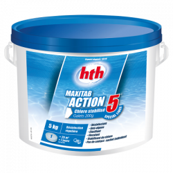 hth® MAXITAB ACTION 5 - Chlore multifonctions - Spécial liner