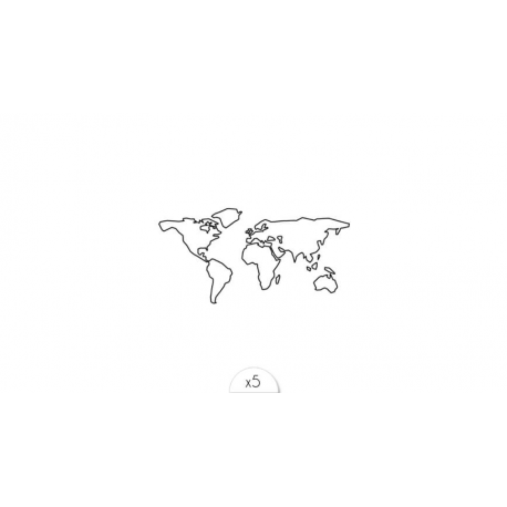 TATOUAGE EPHEMERE lovely sioou carte du monde